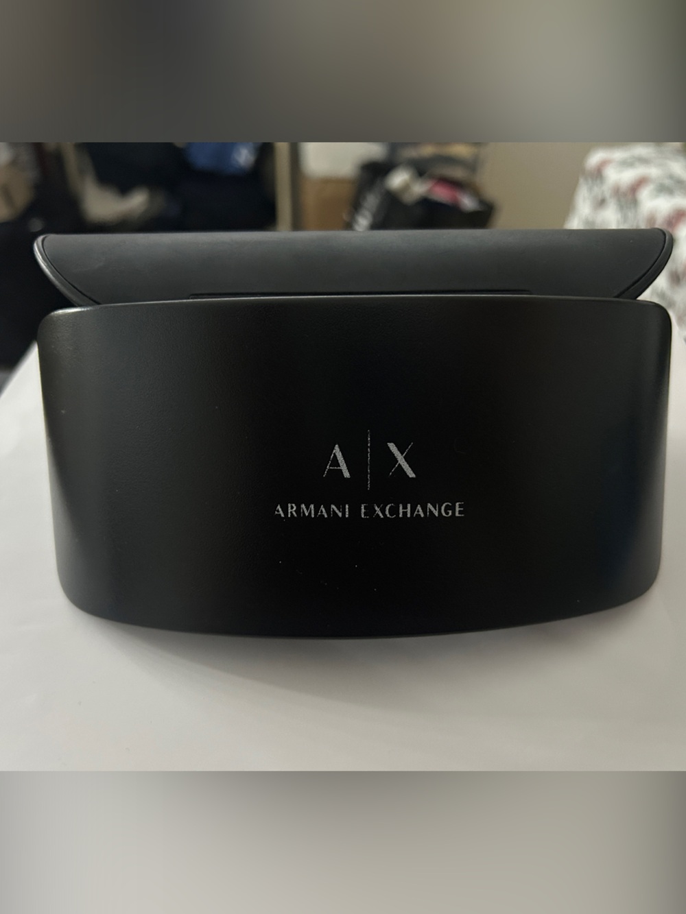 Armani Exchange Black Hard VR/AR Accessory Case with A|X Logo